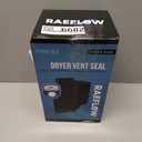 Dryer Vent Cover 4 inch (Black) with UV RESISTANT - Outdoor Dryer Vent Cover Natural Energy Saving, Dryer Vent Seal for Home Exterior