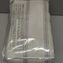 DriftAway Farmhouse Linen Blackout Curtains 96 Inches Long for Bedroom Striped Double Layer Thermal Insulated Sound Reducing Lined Grommet Rustic Drapes for Living Room 2 Panels W52 x L96 Gray