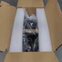 Farmhouse Light Fixtures, 4-Light Round Flush Mount Ceiling Light with Wood and Metal Frame, Black Rustic Ceiling Light for Hallway, Entryway, Bedroom, Kitchen