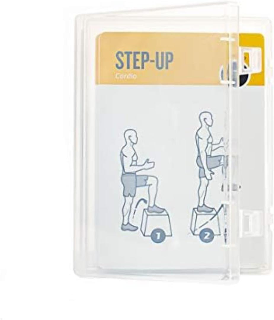 2 x NewMe Fitness 62 Workout Card Capacity Hinged Box/Holder/Case - Protect and Store Your Exercise Cards