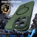 Faiono Magnetic for iPhone 16 Pro Case [Full Camera Protection][Military-Grade Protection][Compatible with MagSafe] Shockproof Protective Slim Phone Case for iPhone 16 Pro, Forest Green