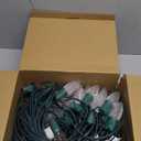 C9 Christmas Pathway Lights Outdoor, 25.7 Feet 20 LED C9 Strawberry Walkway Lights with Marker Stakes, Connectable Shatterproof C9 String Lights for Lane Outside Yard Decorations, Warm White, 2 Pack