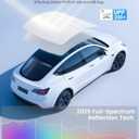 LOWEEY 2026 Upgraded Tesla Model 3 Sunshade Roof, UPF200+ Roof Sunshade with Storage Bag, No-Sag & No-Gaps Heat Insulation Foldable Glass Roof Sun Shade, Tesla Model 3 Accessories MY20-23 Gray