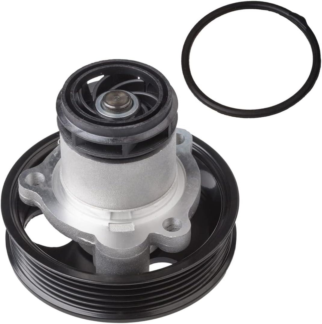 KEYOOG Professional Engine Water Pump Kit AW6050 (For L5 2.5L Only) Compatible With Vo-lkswagen 06-14 Beetle /10-14 Golf /05-14 Jetta /12-14 Passat /06-09 Rabbit (OE# 07K121011B 07K121011BX)