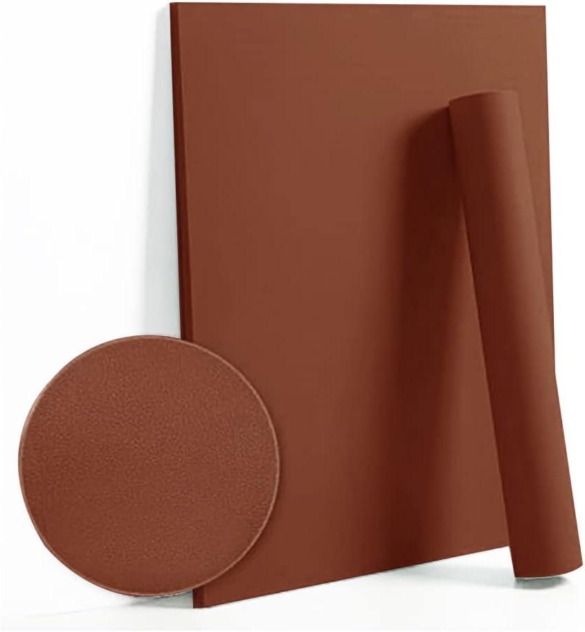 Dimoon 78.7''x17.7'' Orange Peel and Stick Wallpaper Contact Paper Modern Self Adhesive Wall Paper Removable Renter Friendly Textured Solid Color Shelf Cabinet Vinyl Roll (78.7''x17.7'',Vermilion)
