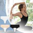 3 Pcs Feminine Line Concealer Underwear Women Concealing Cover Proof Thong Prevent Seamless No Show Invisible Underwear