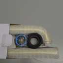 Brass P Trap, 1 1/4 Bathroom Basin Sink Waste Trap Drain Kit with Flange and Slip Joint Extension Tube Drain Tailpiece, Adjustable Height, Brushed Gold Brass Finish