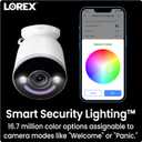 Lorex 4K 8MP Wi-Fi 6 Spotlight Security Camera | Indoor/Outdoor | Color Night Vision | Smart Motion Detection | 32GB Local Storage | 2-Way Talk | IP65 Rated | No Monthly Fees | White