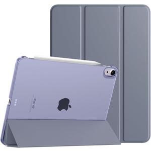 TiMOVO for iPad Air 11 Inch Case (M3/M2-2025/2024), iPad Air 5th Generation 2022/4th Gen 2020 10.9 Inch, Slim Hard Translucent Back Cover, Support Auto Wake/Sleep,Grey Purple