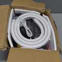 Waipfaru Corner Shelf, 5 Tier Bookshelf with LED Light, Corner Shelf Wall Mounted, Floating Shelves for Wall, Display Stand for Bedroom, Living Room, Bathroom, Home, Office, Black