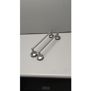 14.6inch~24inch Towel Racks for Bathroom,Adjustable Suction Cup Towel Bar for Bathroom Wall,Stainless Steel Bath Towel Holder for Shower,2 Pack(Brushed Silver)