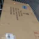 24"x48" Framed White and Gold Abstract Textured Wall Art, Circle Block Minimalist Pictures Canvas Wall Deco for Living Room Bedroom Office Gallery