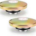 Frienda 2 Pcs Transfer Tank Vented Fuel Diesel Tank Cap, Venting Pressure Fuel Gas Cap for 2 Inch Base for Diesel Transfer Auxiliary Storage Truck Tool Box, Vented Design, Top Cover Only