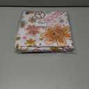 Horaldaily Groovy Retro Boho Tablecloth 60x120 Inch Rectangular, Pink 60s 70s Themed Washable Seasonal Table Cover for Party Picnic Dinner Decor