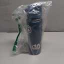 [2-IN-1 LID] Insulated Water Bottle with Silicone Boot (36hrs Cold/18hrs Hot) - DIY Stickers, Leakproof, BPA Free, 24 oz (Cyan)