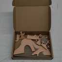12 Pcs Easter Resurrection Scene Set Wooden Religious Jesus Nativity Scene Decorations Wood Christian Empty Tomb Cross Figures Table Decor for Easter Home Office Crafts Tabletop Decorations