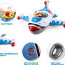 Swimbobo Toddler Pool Float with Seat Boat Inflatable Ride-on Car for Kids Outdoor Toys, Large