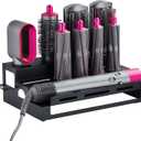 BlueFire Storage Holder for Dyson,3 Layer Design Hair Airwrap Organizer,Stainless Steel Blow Dryer Holder for Home Bathroom Suitable for All Walls