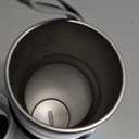 Car Electric Kettle,Portable Travel Kettle,12V/24V Car Coffee Warmer,420ML Hot Water Heater with Built-in Magnetic Induction Stirring,Small Mini Hot Water Boiler for Tea Coffee Milk (White)