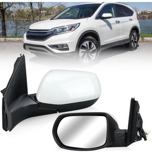 Driver Side Mirror Compatible with 2012 2013 2014 2015 2016 Honda CRV Non-Heated Manual Folding Rear View Mirror White 3 Pins (Only fit for US Version)