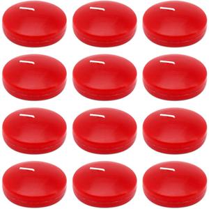 10 Hour Red Burgundy Floating Candles Large 3 Inch Unscented Dripless Pool Water Wax Candles for Vases, Centerpieces at Wedding, Party, Holiday, Set of 12