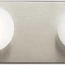 Kichler 36" Bath Bar Vanity Light in Brushed Nickel, 6-Light Traditional Bathroom Light, (36" L x 4.25" H), 626NI