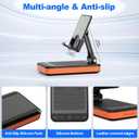 JTEMAN Bluetooth Speaker Phone Stand with Charging Function,Portable Foldable Slim Stand,Birthday Gifts for Men and Women Tech Gadgets