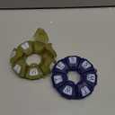 Round Weekly Pill Organizer, Soft-Touch Silicone, Travel Pill Container 7 Day, with 7 Large Compartments, Great for Daily Vitamins & Supplements, Cute Pill Case with Large Letters and Braille (2 pcs)