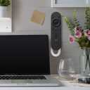 UKCOCO 4 Pcs Magnetic Remote Control Holder with Cord, Retractable Remote Control Tether with Spring Ropes, Wall-Mount with Adhesive, Anti-Loss