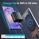 45W Super Fast Charger USB C Android Phone Type C Charger Fast Charging Block with 6.6FT Cord for Samsung Galaxy S26/S26 Ultra/S26+/S25 Ultra/S25/S24 Ultra/S24/S23 Ultra/S22/S21/S20/Note 10, Black