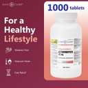 GeriCare Regular Strength Acetaminophen Pain Relief Fever Reducer Tablets, Strength 325mg Tablet | Joint, Muscle, Arthritis, Back Pain Relief 1000 Count (Pack of 1)