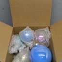 Suncalla 11 Pcs Large Glass Pastel Candy Christmas Ball Ornaments 2.4-4 Inch Macaron Christmas Ball Decor for Xmas Tree Hanging Ornaments Holidays Party Decor Home Birthday