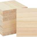 Bright Creations Unfinished Wood Squares - 4 x 4 in, 1/4 in Thick, Pack of 15 - Wood Blanks for Crafts, Engraving & Burning