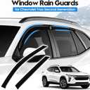 Trax Rain Guard - Window Visors for Chevrolet Chevy Trax 2024 2025 2026, Out-Channel Side Window Rain Guards for Trax Accessories, 4PCS, Black, Car Accessories
