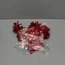 Gyufise 30Pcs Foil Firework Cupcake Toppers Sparkle Tinsel Cake Toppers Tinsel Drink Cake Decoration Cocktail Picks for Birthday Wedding Graduation Party Supplies Red