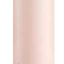 Insulated Water Bottle with Straw - Encool Stainless Steel Water Bottle with Push Button Lid, Leak-Proof & BPA-Free, Keeps Cold for 24 Hours for Sports, Travel, Gym (24 oz, Pink Daisy-Red)