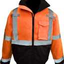 Class3 High Visibility Bomber Jacket with Built-in Liner