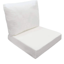  22" x 20" Deep Seat Cushion Insert Foam Back Polyester Fill Fiber