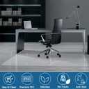 Office Chair Mat for Hardwood Floor, 45 x 53 Large Chair Mats, Under Desk Chair Mat for Rolling Chairs, Easy Glide Desk Floor Mat for Home Office (Rectangle)
