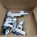 Tikom V500 Cordless Vacuum Cleaner for Home, 40000Pa/450W Stick Vacuum with LED Touch Screen, Charging Wall Dock, Anti-Tangle, Lightweight Handheld Vacuum for Pet Hair, Hard Floor, Carpet, Blue