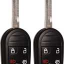 MechanMagic Key Fob Replacement Fits for CWTWB1U793 Ford Explorer 2001-2015 Mustang 2005-2014 Expedition 2003-2017 Edge Focus Lincoln Mercury Sable 2000-2009 Mazda Keyless Entry Remote 2 Sets