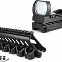 GOTICAL Side Saddle Shotgun Shell Holder V2 | Compatible with Mossberg 500/590/Maverick 88/Shockwave Series Shotguns 12 Ga 6-Shell Holder (Black)