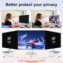 2 Pack Magnetic Removable 24 inch Computer Privacy Screen Filter for 16:9 Widescreen Monitor Desktop PC, 24inch Anti Blue Light Glare Eye Protection Shield, Anti Spy Screen Protector Screen