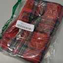 AQOTHES Pack of 2 Christmas Plaid Decorative Throw Pillow Covers Scottish Tartan Cushion Case for Farmhouse Home Holiday Decor Red and Green, 18 x 18 Inches