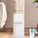 Smart Humidifier Large Room, 2.1Gal/8L Humidifiers for Bedroom with Extended Tube&Night Light, Whole House Cool Mist Humidifiers, WIFI App&Voice Control, School/Office/Warehouse, Pale Pink