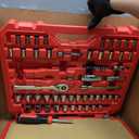 CRAFTSMAN Mechanics Tool Set 105 Pcs, Standard (SAE) and Metric with Case , 1/4 and 3/8 Inch Drive Car Tool Kit( CMMT12123)
