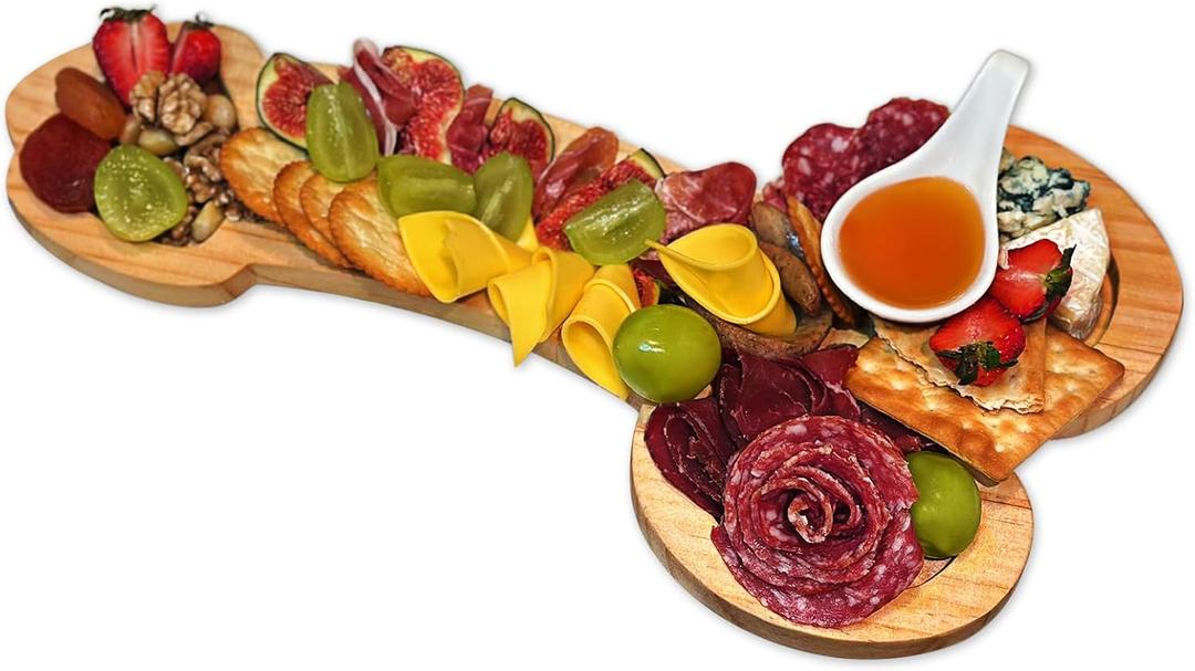 DS. DISTINCTIVE STYLE Funny Charcuterie Boards, Novelty Large Charcuterie Cheese Board, Aperitif Board Perfect for Storing Cheese, Snacks, Sausages, and Fruits
