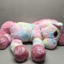 Tezituor 43in Giant Unicorn Stuffed Animal, Rainbow Pink Stuffed Unicorn Toys for Girls and Women, Big Unicorn Plush Gifts for Valentines Day, Christmas, Birthday, Party and Decorations