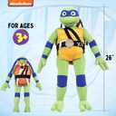 Jay Franco Nickelodeon Teenage Mutant Ninja Turtles Leonardo Plush Pillow Buddy - Super Soft Stuffed Character Pillow - Polyester Microfiber, 26 Inches