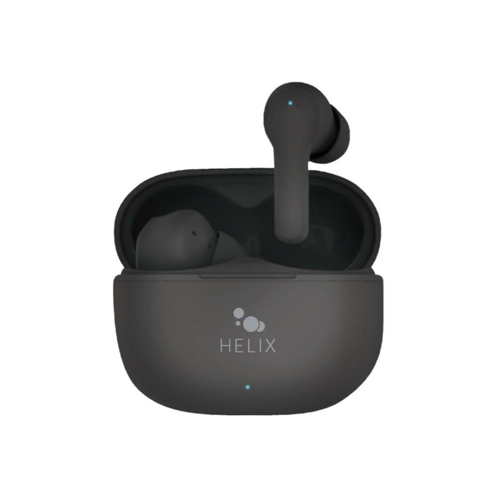 Helix True Wireless Earbuds With Portable Charging Case - Black